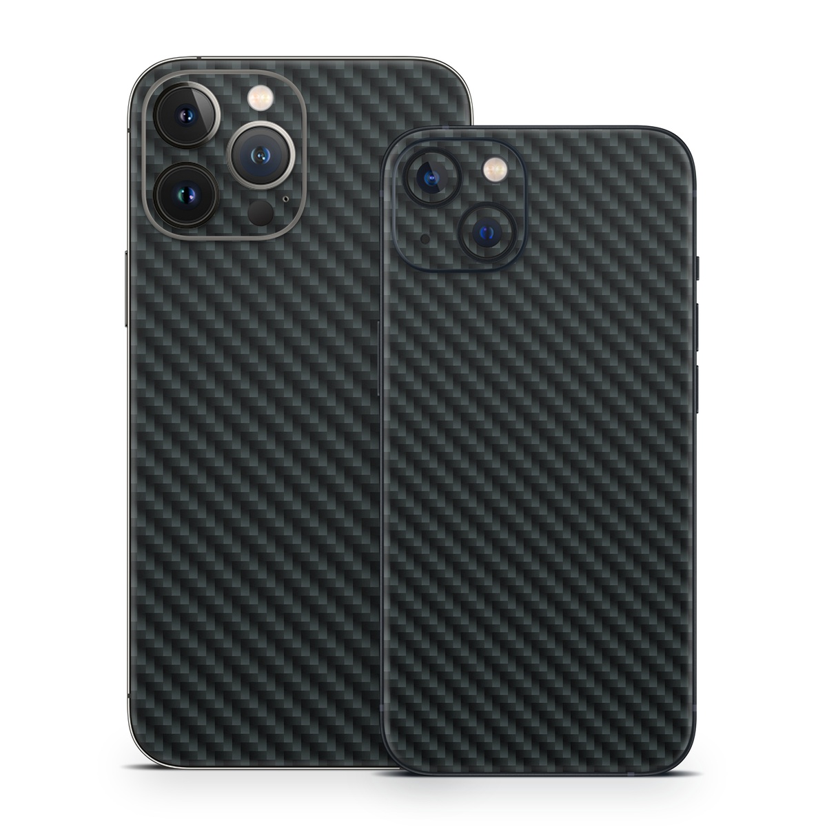 iPhone 13 Series Skin design of Green, Black, Blue, Pattern, Turquoise, Carbon, Textile, Metal, Mesh, Woven fabric, with black colors