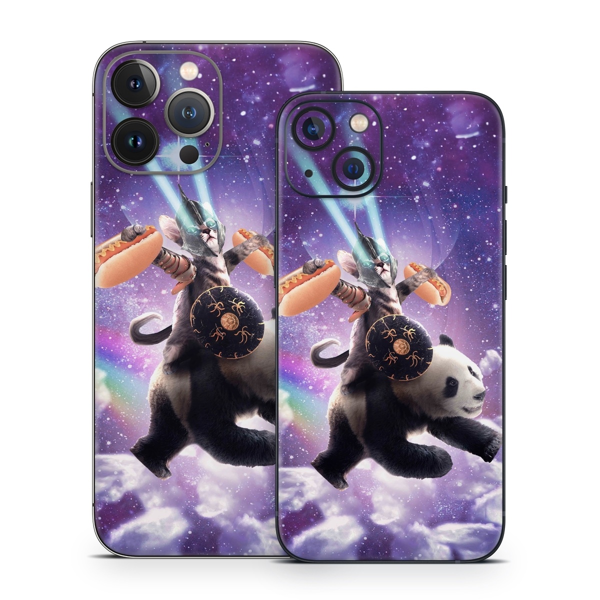 iPhone 13 Series Skin design of Bear, Illustration, Outer space, Animated cartoon, Graphic design, Teddy bear, Space, Sky, Graphics, Fictional character, with black, white, blue, brown, gray, red, yellow, green, pink colors