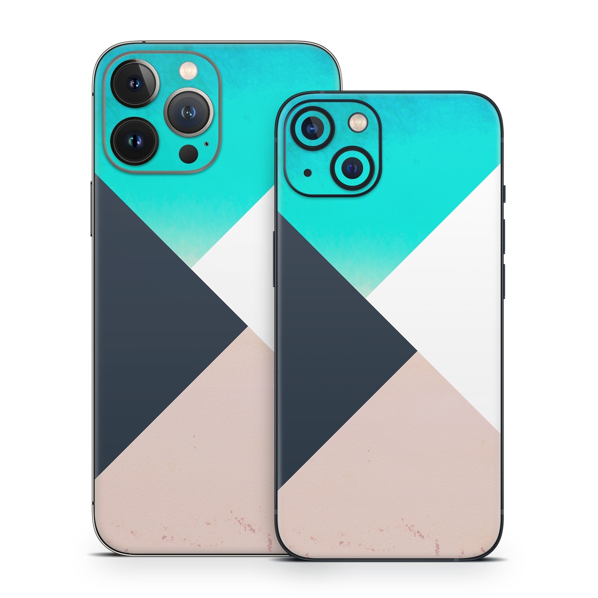 iPhone 13 Series Skin design of Blue, Turquoise, Aqua, Line, Triangle, Design, Material property, Graphic design, Pattern, Architecture, with black, white, brown, blue colors