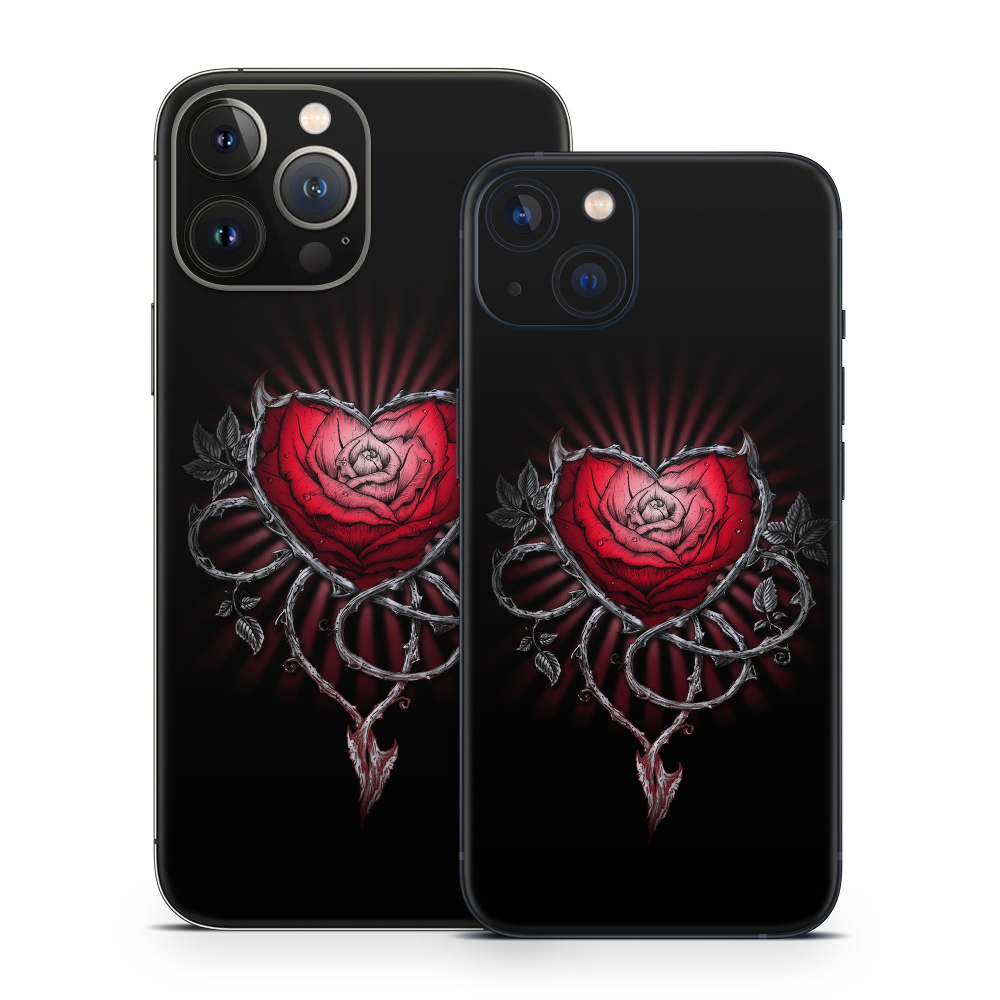 iPhone 13 Series Skin design of Human body, Flash photography, Gesture, Sleeve, Petal, Font, Jewellery, Fictional character, Magenta, Symmetry, with black, white, red, gray colors