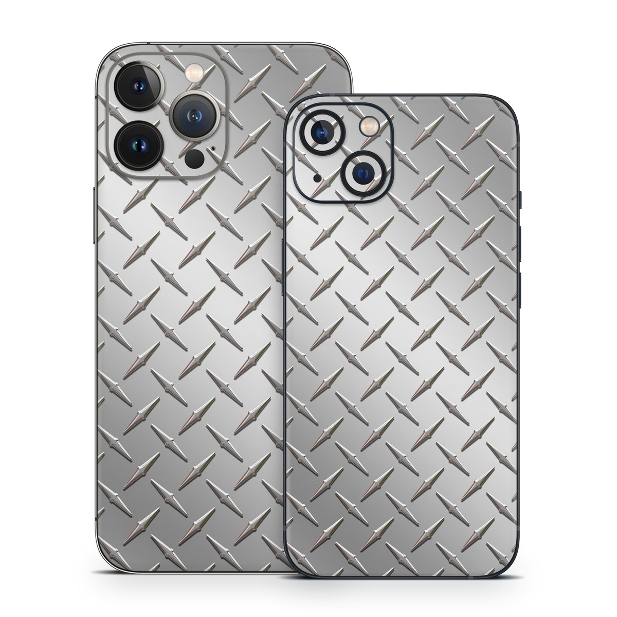 iPhone 13 Series Skin design of Pattern, Metal, Line, Design, Steel, Parallel, Tile, Beige, Flooring, with gray colors