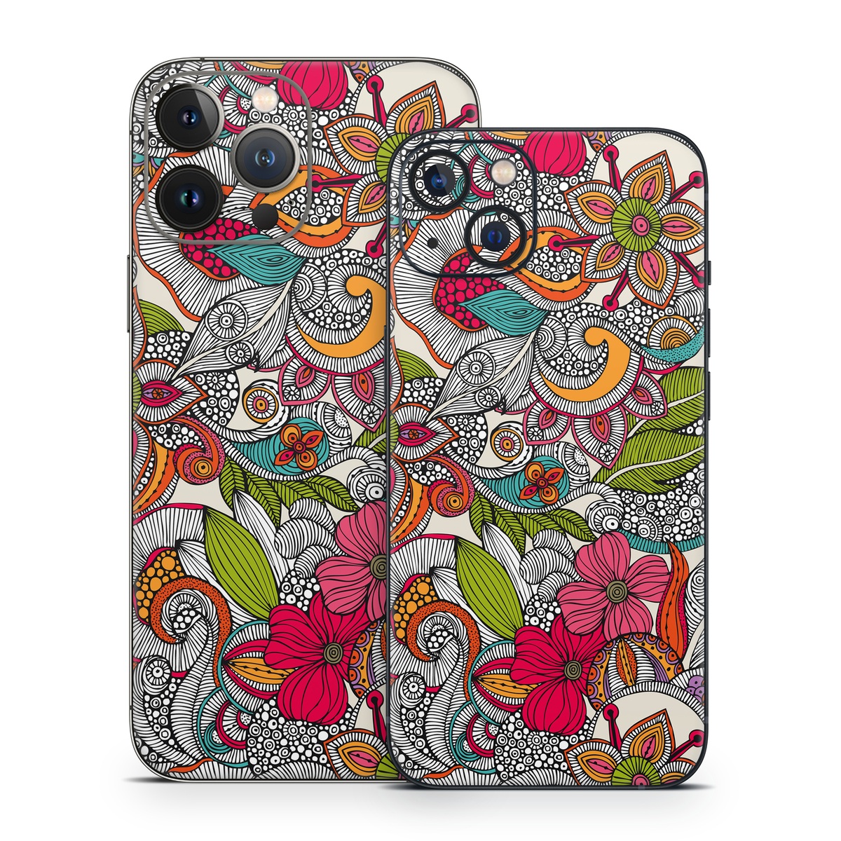 iPhone 13 Series Skin design of Pattern, Drawing, Visual arts, Art, Design, Doodle, Floral design, Motif, Illustration, Textile, with gray, red, black, green, purple, blue colors