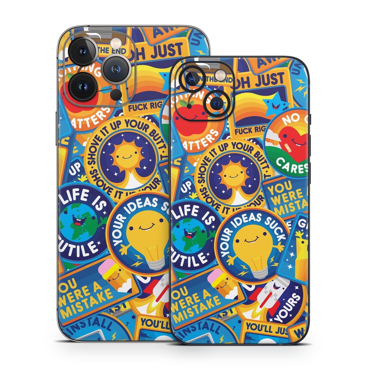 iPhone 13 Series Skin design of Pattern, Visual arts, Design, Art, Mosaic, Psychedelic art, with blue, yellow, orange, white, green, red, gray colors