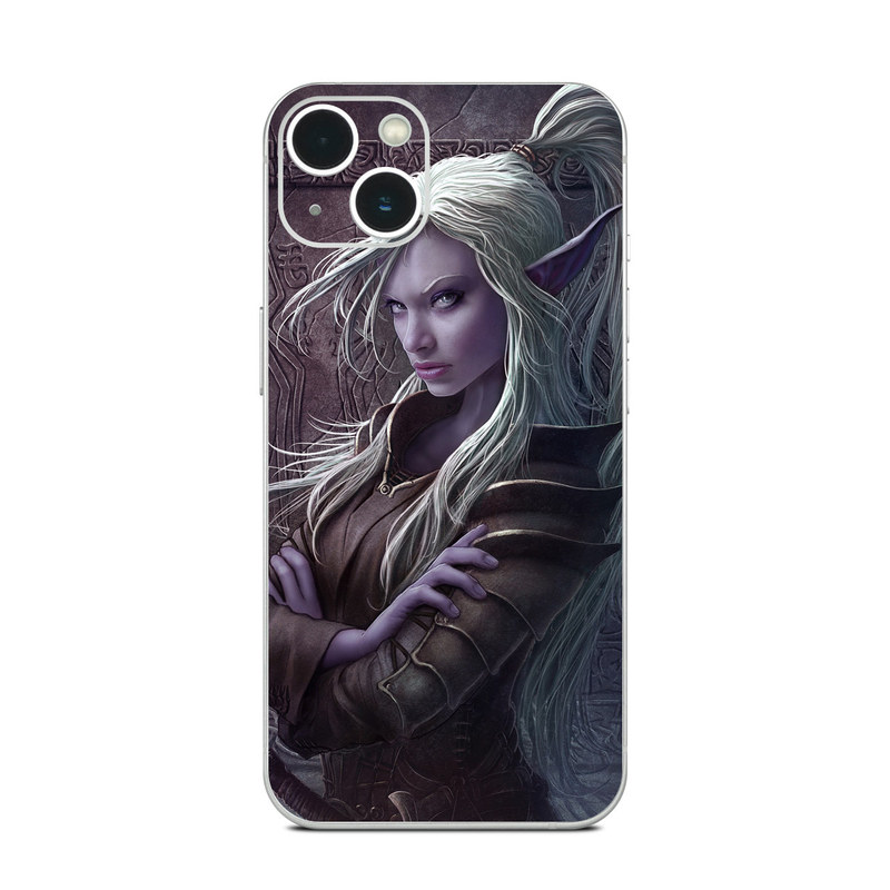 iPhone 13 Series Skin design of Cg artwork, Beauty, Purple, Lady, Illustration, Fictional character, Long hair, Photography, Art, Portrait, with black, gray, purple colors