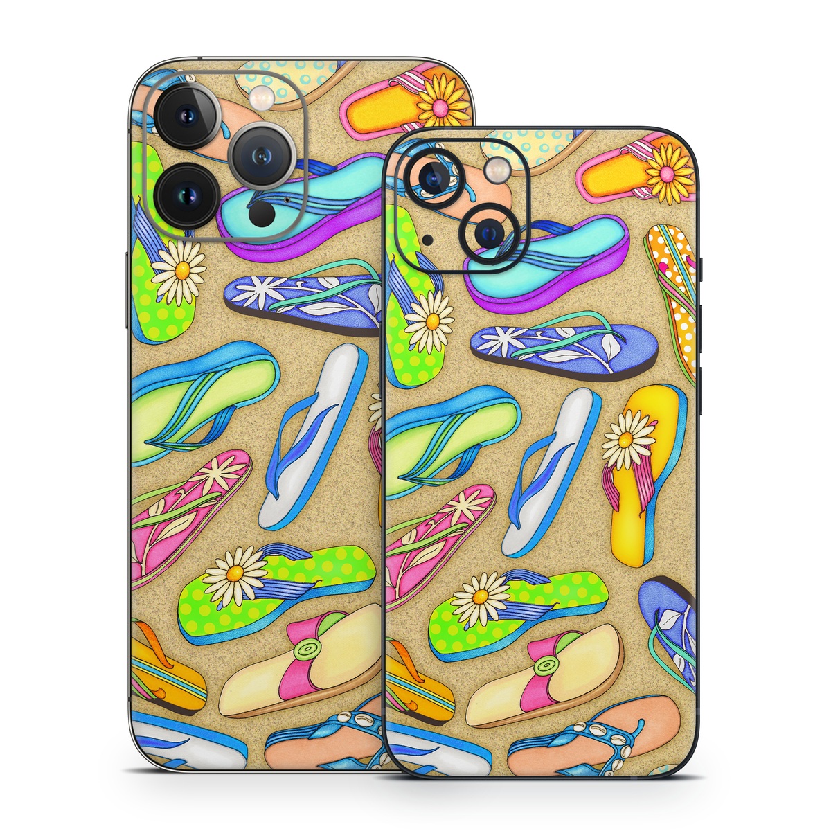 iPhone 13 Series Skin design of Pattern, Design, Visual arts, Footwear, Art, with gray, green, blue, pink, purple, orange colors