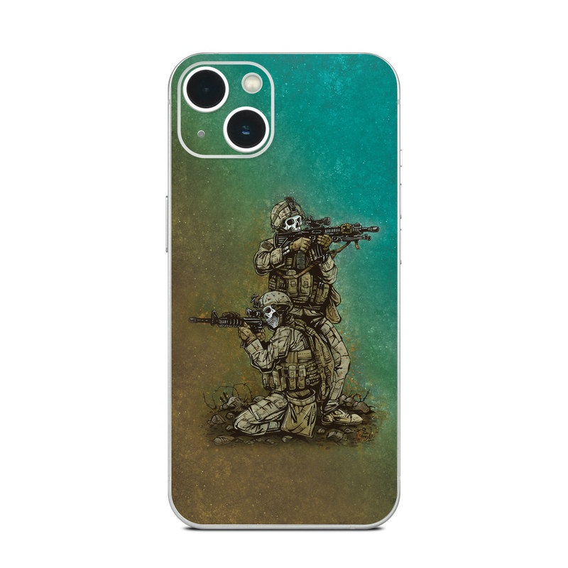 iPhone 13 Series Skin design of Art, Sculpture, Landscape, Illustration, Visual arts, Wood, Drawing, Fictional character, Soil, Circle, with blue, green, white, gray, brown colors