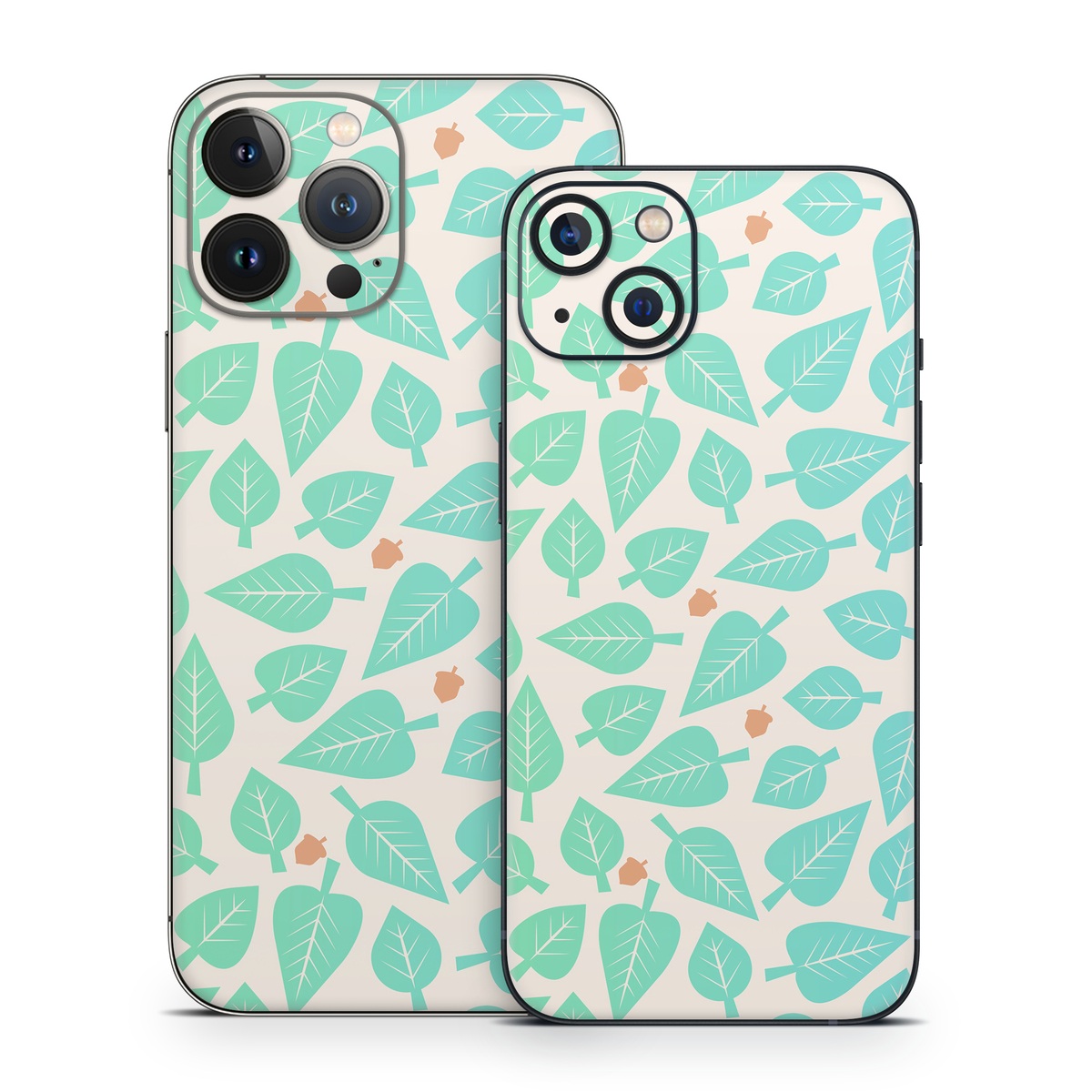 iPhone 13 Series Skin design of Aqua, Pattern, Turquoise, Teal, Wrapping paper, Design, Wallpaper, with yellow, green, orange colors