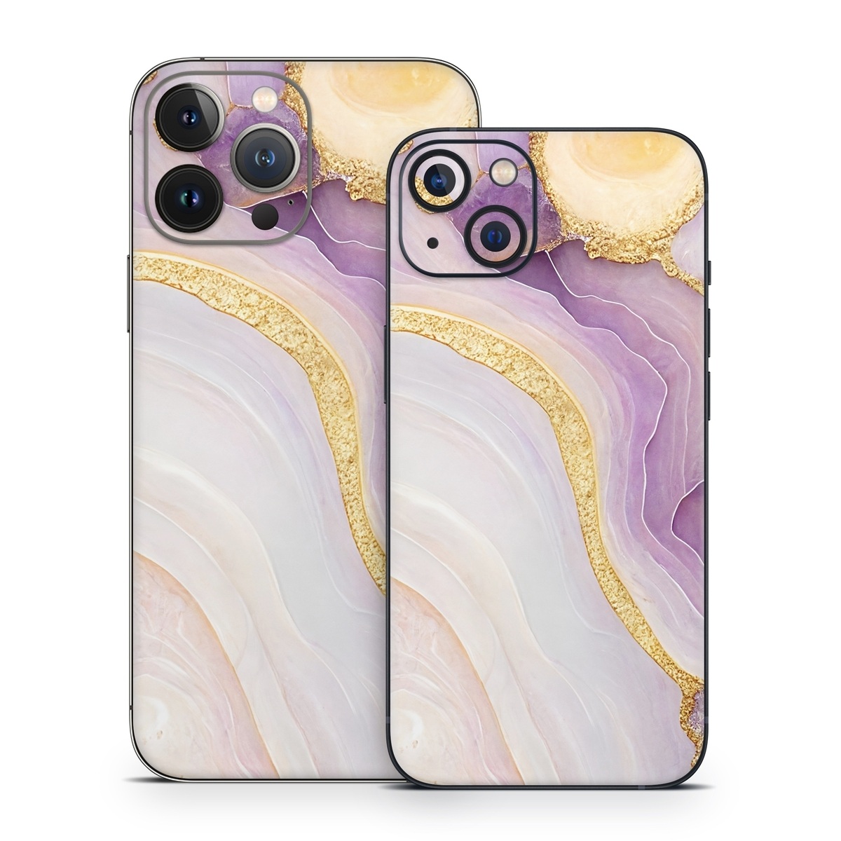 iPhone 13 Series Skin design of Purple, Dishware, Violet, Art, Pattern, Serveware, Painting, Metal, Circle, Ceiling, with purple, white, yellow, orange colors