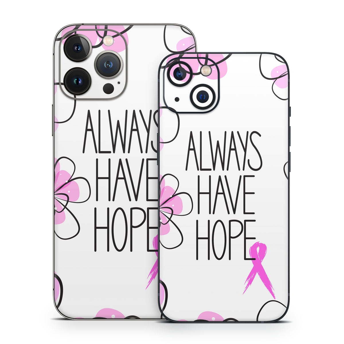 iPhone 13 Series Skin design of Pink, Purple, Text, Petal, Line, Magenta, Leaf, Design, Pattern, Plant, with white, gray, pink, black, purple colors