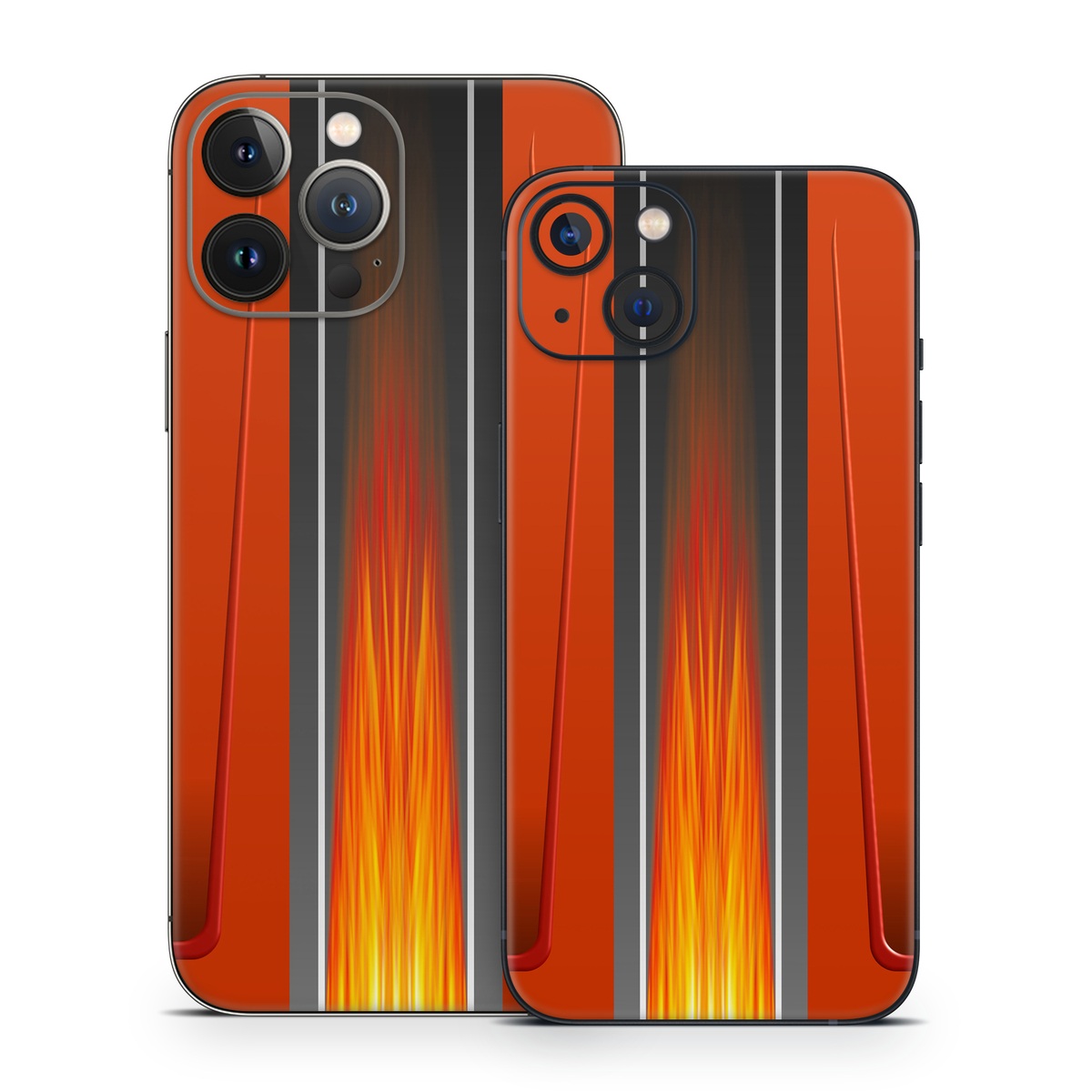 iPhone 13 Series Skin design of Orange, Red, Line, Material property, Rectangle, Automotive lighting, with red, black, orange, gray colors