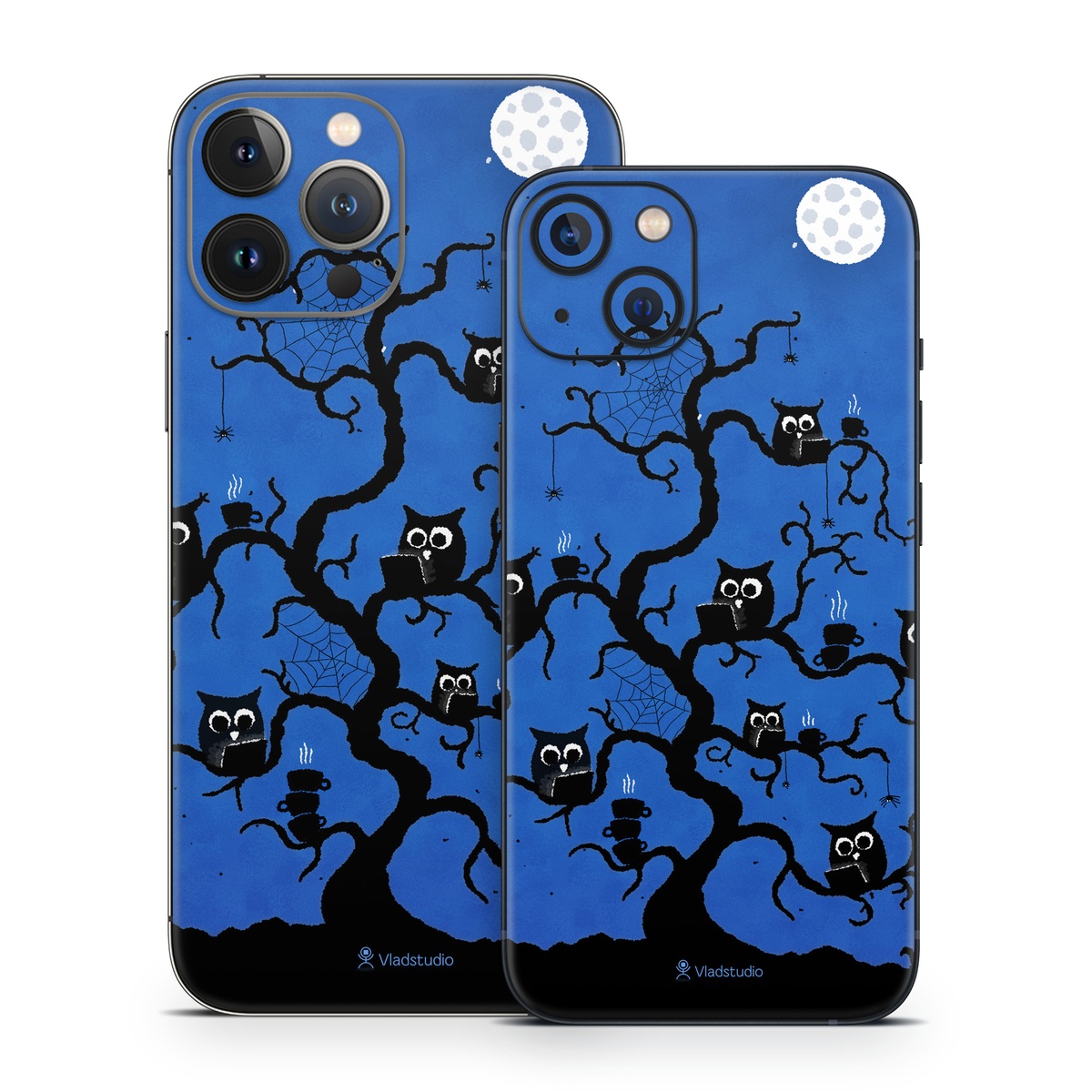 iPhone 13 Series Skin design of Illustration, Organism, Pattern, with blue, black colors