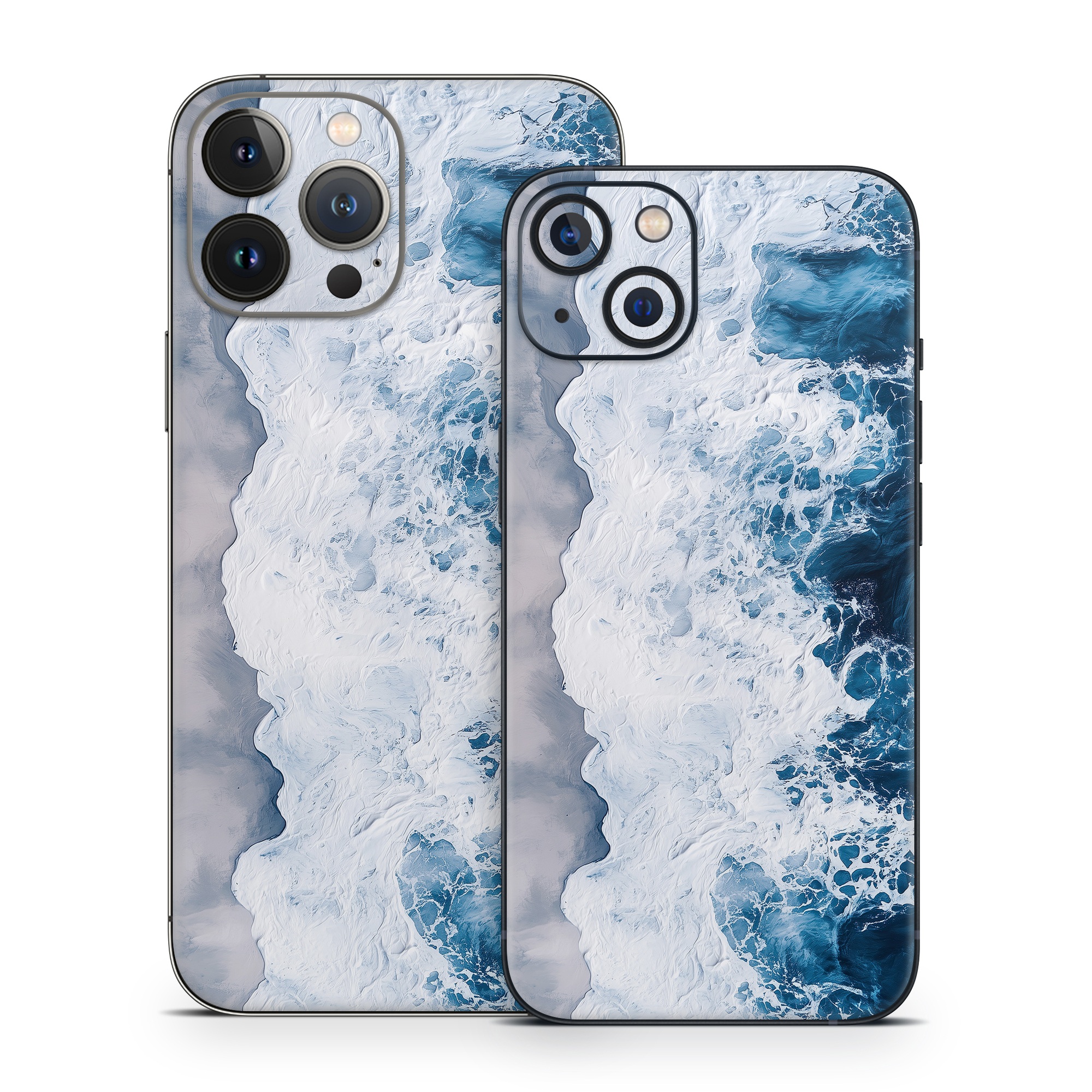 iPhone 13 Series Skin design of Water, Atmosphere, Water resources, Cloud, Liquid, Azure, Fluid, Natural landscape, Wind wave, Sky, with black, blue, white, gray colors