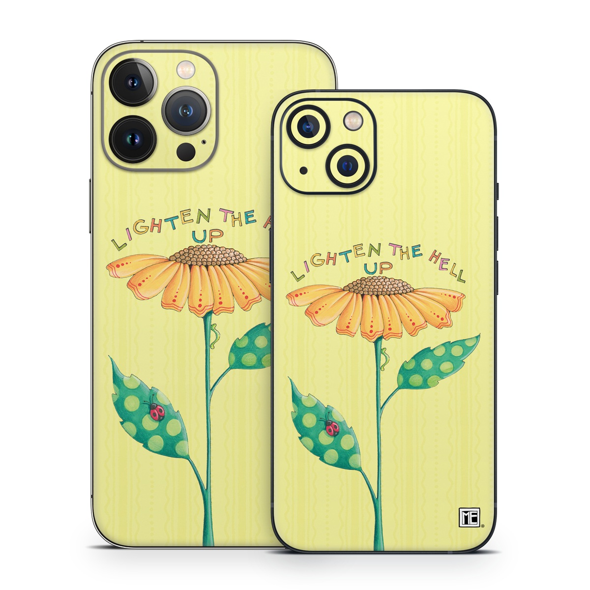 iPhone 13 Series Skin design of Flower, Plant, Botany, Flowering plant, Illustration, Wildflower, Daisy family, Coneflower, Pedicel, with yellow, green, red, black, orange, blue colors
