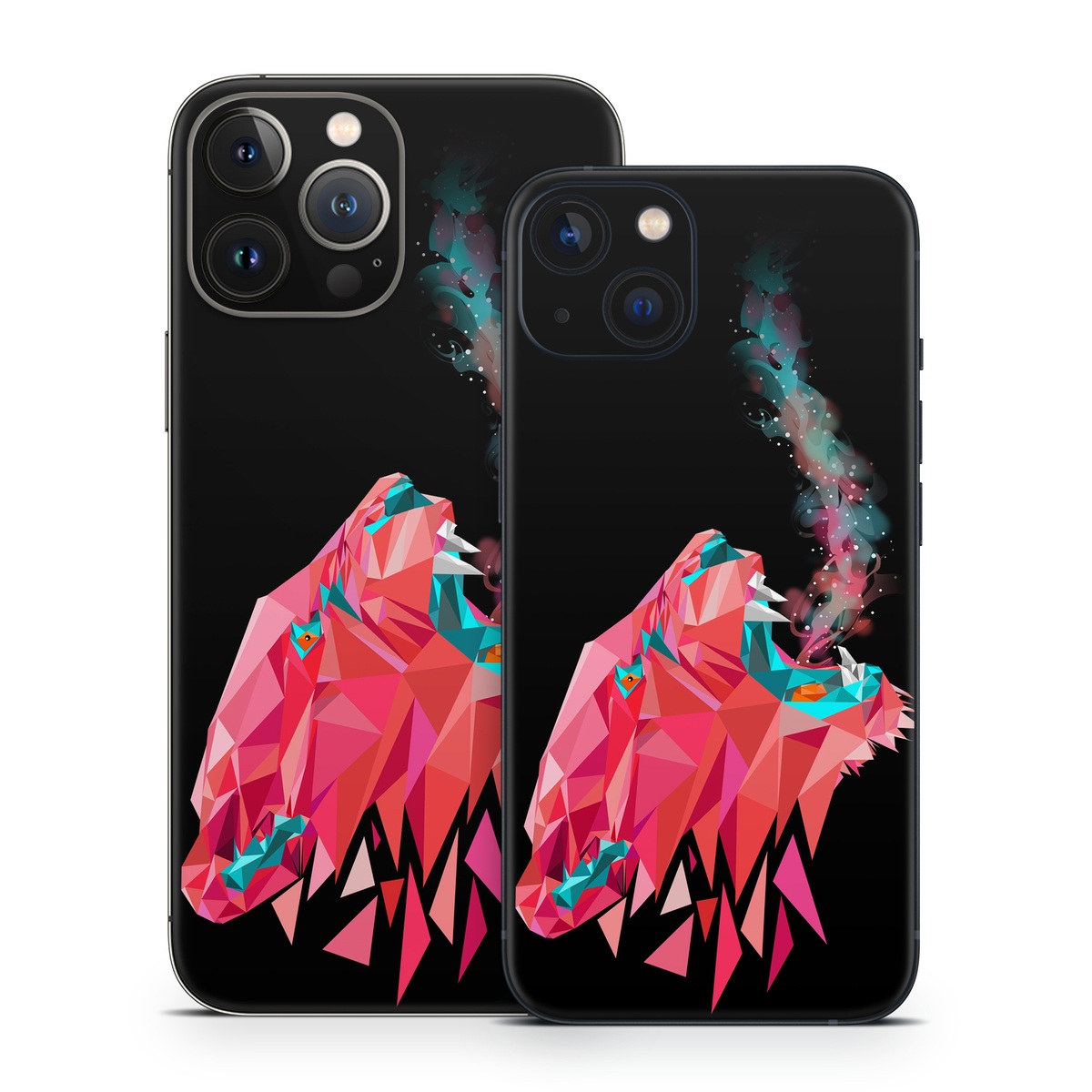 iPhone 13 Series Skin design of Pink, Graphic design, Illustration, Design, Organism, Graphics, Font, Art, Animation, Pattern, with black, red, pink, gray colors