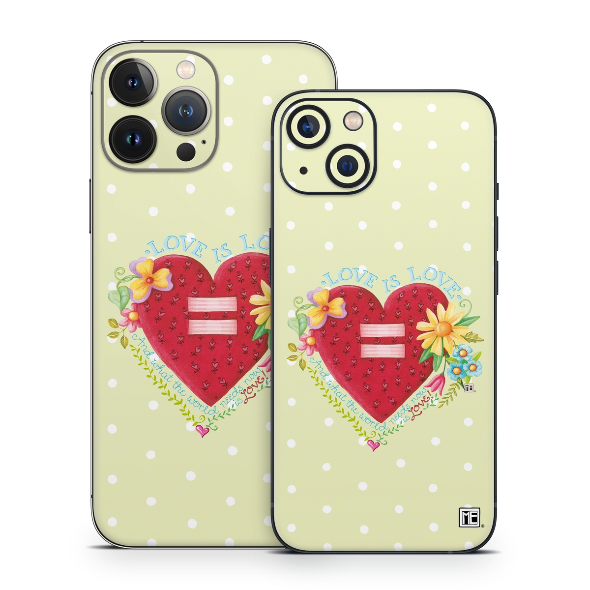 iPhone 13 Series Skin design of Heart, Illustration, Pattern, Love, Valentine's day, Visual arts, Art, Graphic design, with red, blue, yellow, orange, purple, green, pink colors