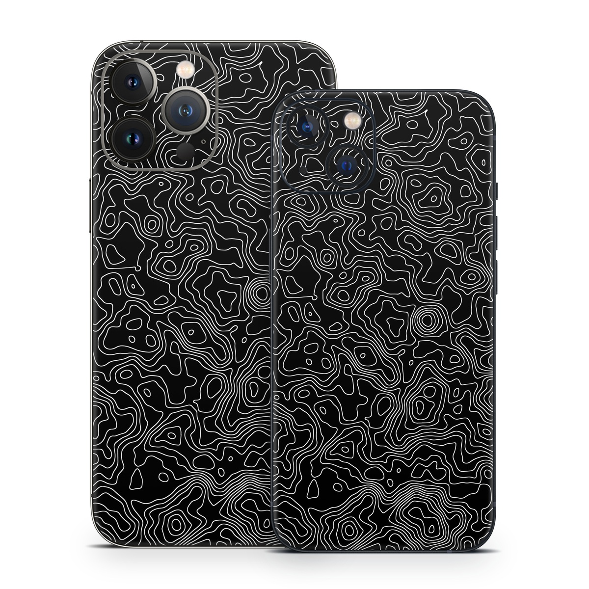 iPhone 13 Series Skin design of Art, Motif, Pattern, Symmetry, Monochrome, Circle, Font, Visual arts, Illustration, Monochrome photography, with black, gray colors