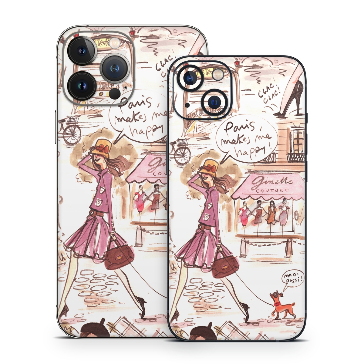 iPhone 13 Series Skin design of Cartoon, Illustration, Comic book, Fiction, Comics, Art, Human, Organism, Fictional character, Style, with gray, white, pink, red, yellow, green colors