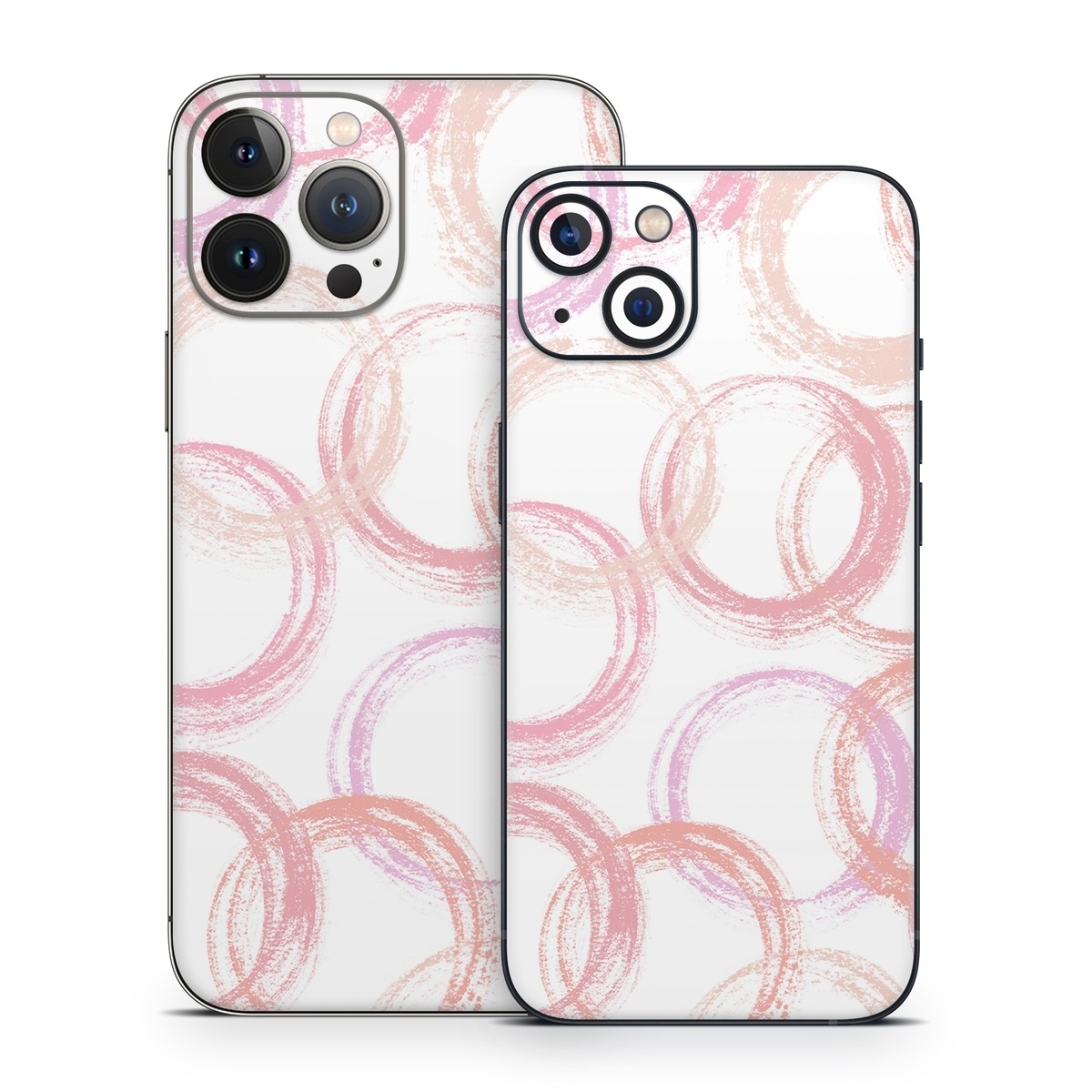iPhone 13 Series Skin design of Purple, Textile, Pink, Motif, Violet, Material property, Magenta, Art, Circle, Font, with pink, white colors