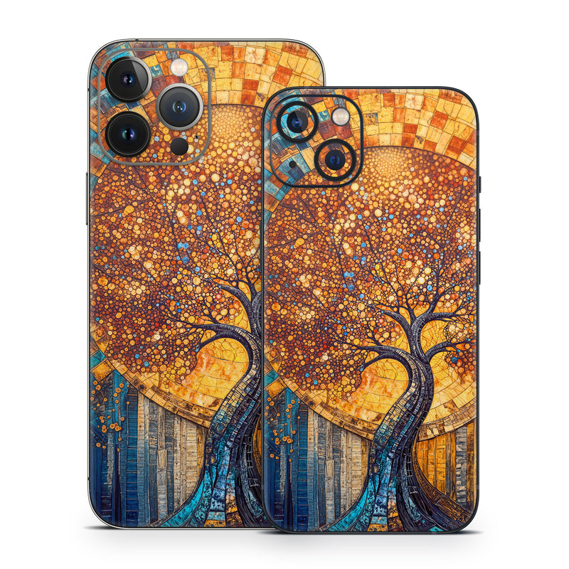 iPhone 13 Series Skin design of Art, Visual arts, Modern art, Creative arts, Paint, Graphics, Art Paint, Acrylic paint, with yellow, orange, blue, green, black, gray, blue colors