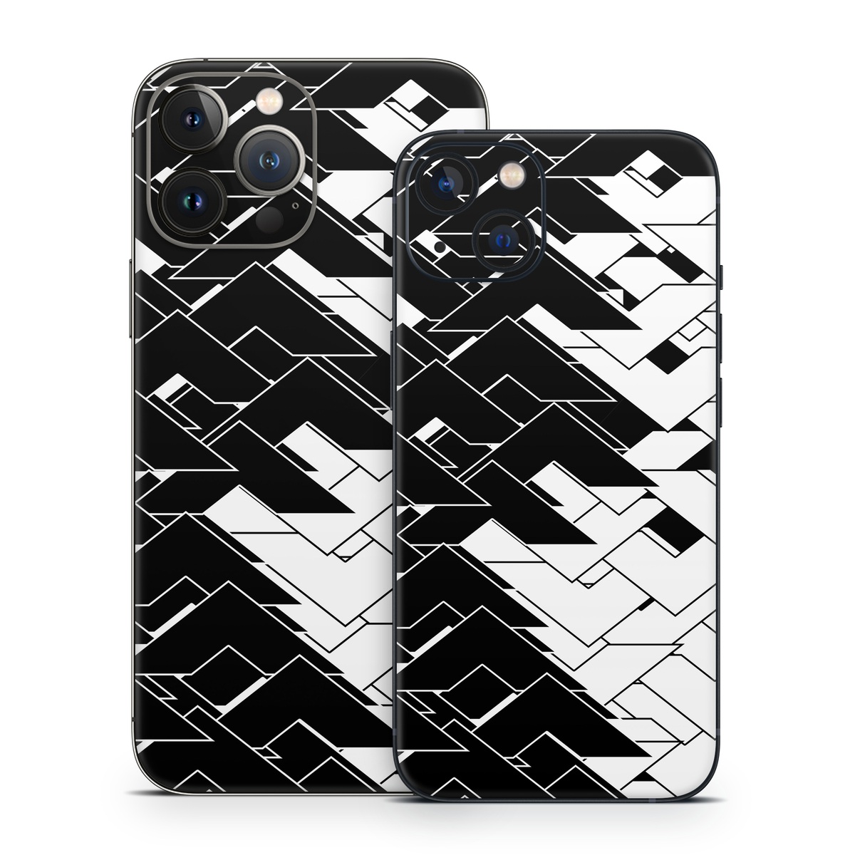 iPhone 13 Series Skin design of Pattern, Black, Black-and-white, Monochrome, Monochrome photography, Line, Design, Parallel, Font, with black, white colors