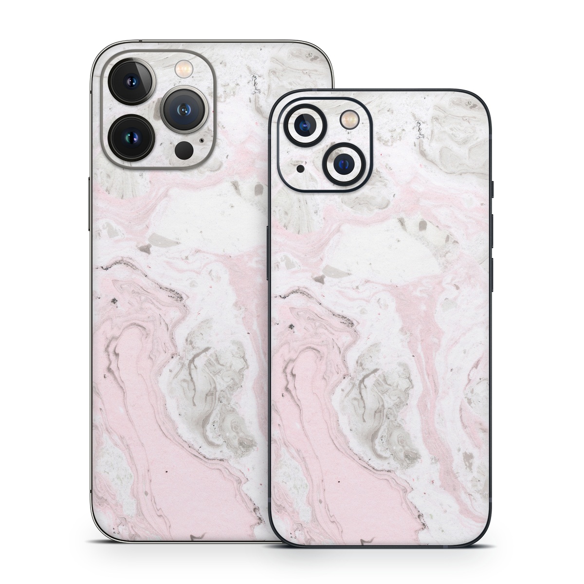 iPhone 13 Series Skin design of White, Pink, Pattern, Illustration, with pink, gray, white colors