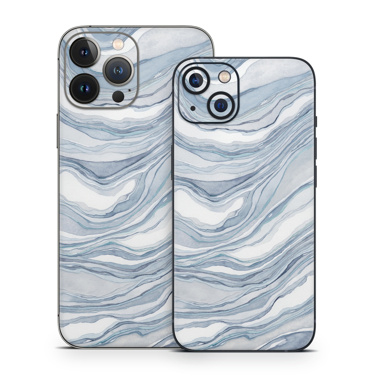 iPhone 13 Series Skin design of Water, Liquid, Azure, Fluid, Grey, Aqua, Pattern, Wind wave, Electric blue, Wind, with blue, white colors