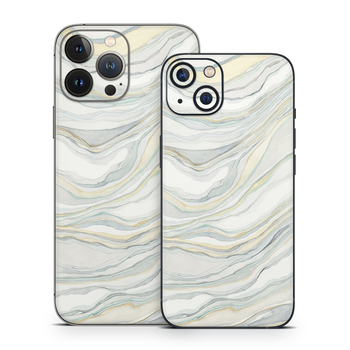 iPhone 13 Series Skin design of Line, Pattern, with yellow, white, blue, gray colors