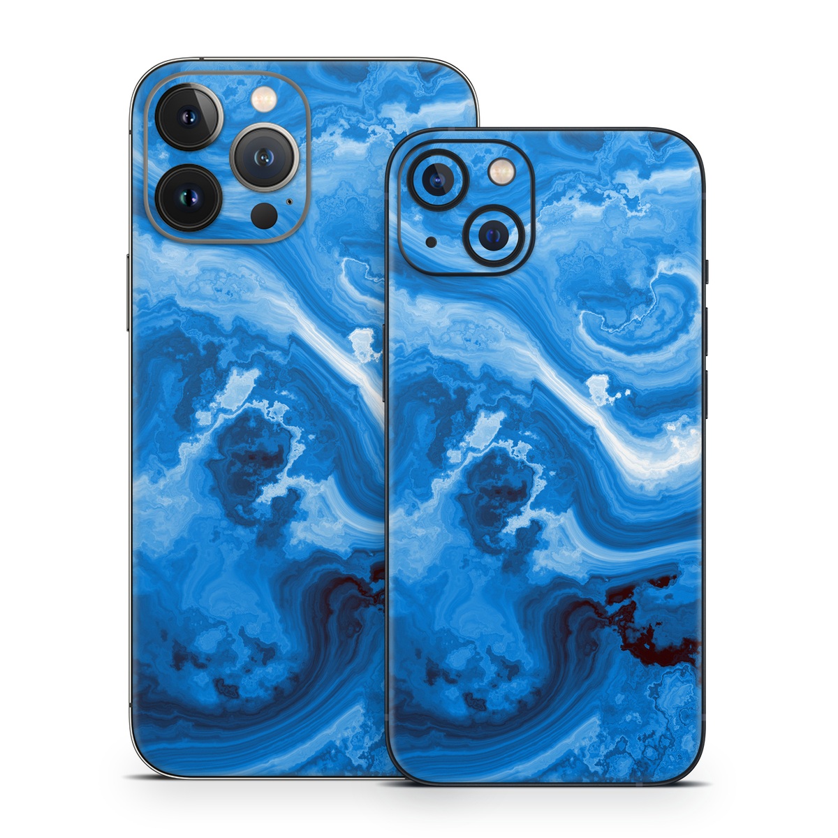 iPhone 13 Series Skin design of Blue, Water, Aqua, Azure, Turquoise, Pattern, Liquid, Wave, Electric blue, Design, with blue, white, black colors