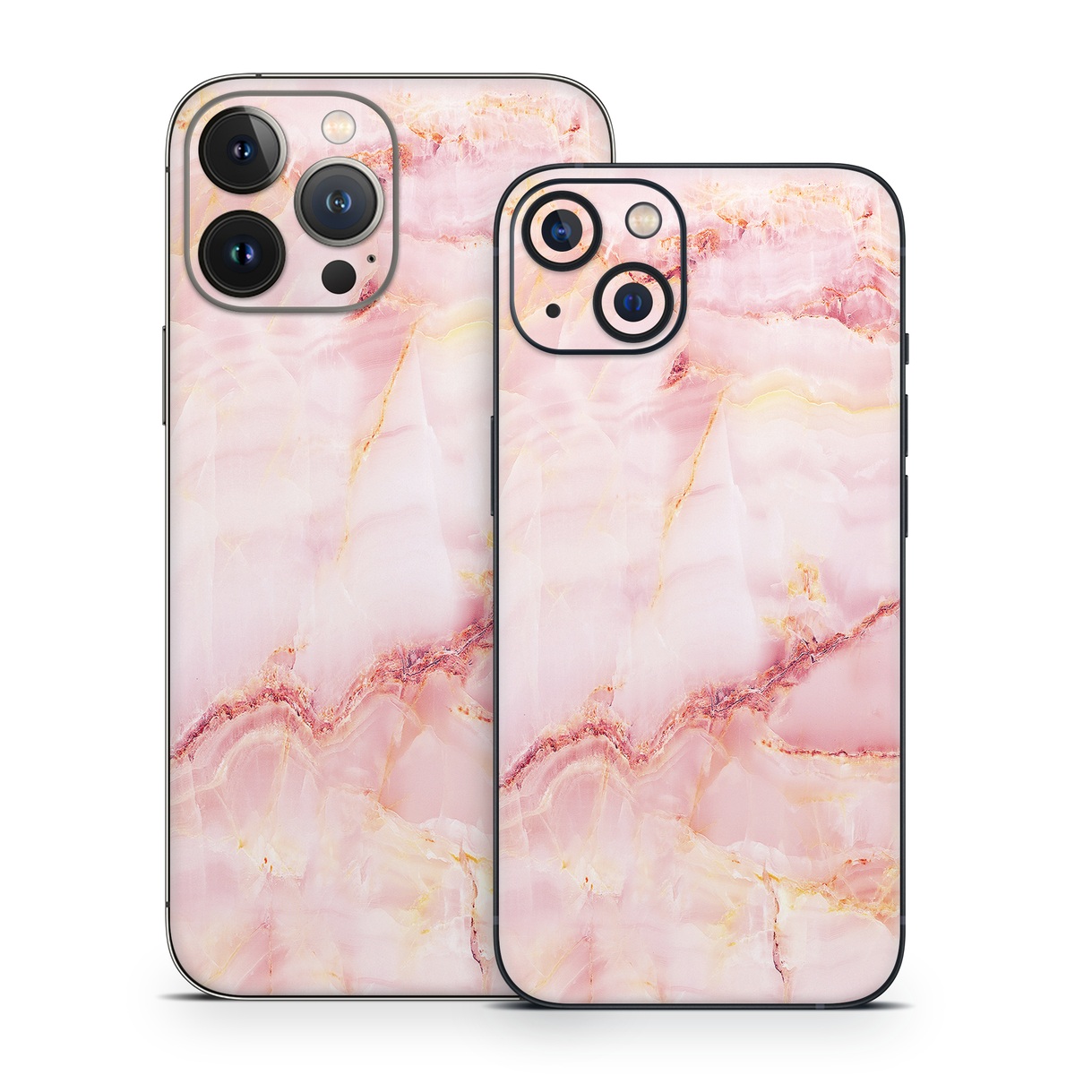 iPhone 13 Series Skin design of Pink, Peach, with white, pink, red, yellow, orange colors