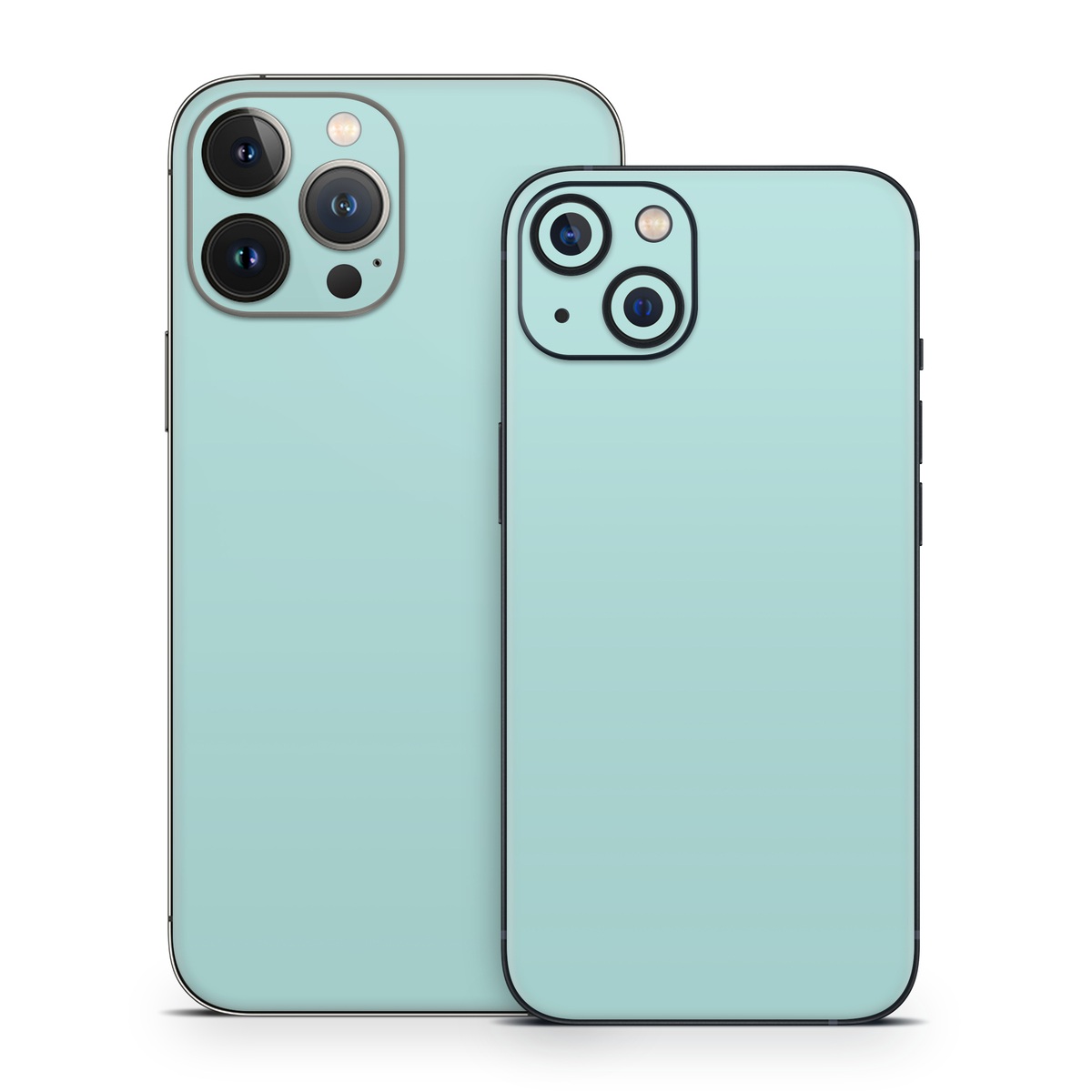 iPhone 13 Series Skin design of Green, Blue, Aqua, Turquoise, Teal, Azure, Text, Daytime, Yellow, Sky, with blue colors