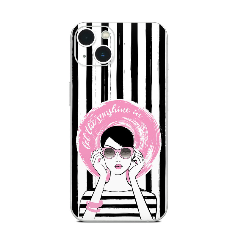 iPhone 13 Series Skin design of Organ, Vision care, Purple, Pink, Violet, Font, Eyewear, Magenta, Line, Art, with black, white, pink, gray colors