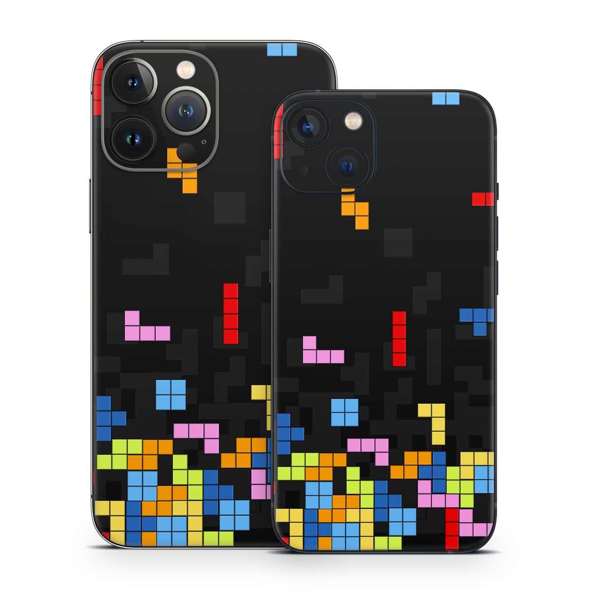 iPhone 13 Series Skin design of Pattern, Symmetry, Font, Design, Graphic design, Line, Colorfulness, Magenta, Square, Graphics, with black, green, blue, orange, red colors