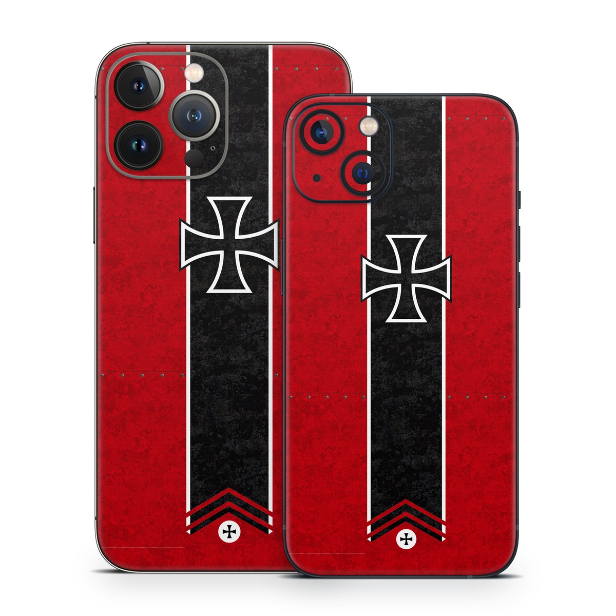 iPhone 13 Series Skin design of Bullet, Holes, War, Red, Text, Carmine, Colorfulness, Maroon, Symbol, Coquelicot, with red, black, white, gray colors