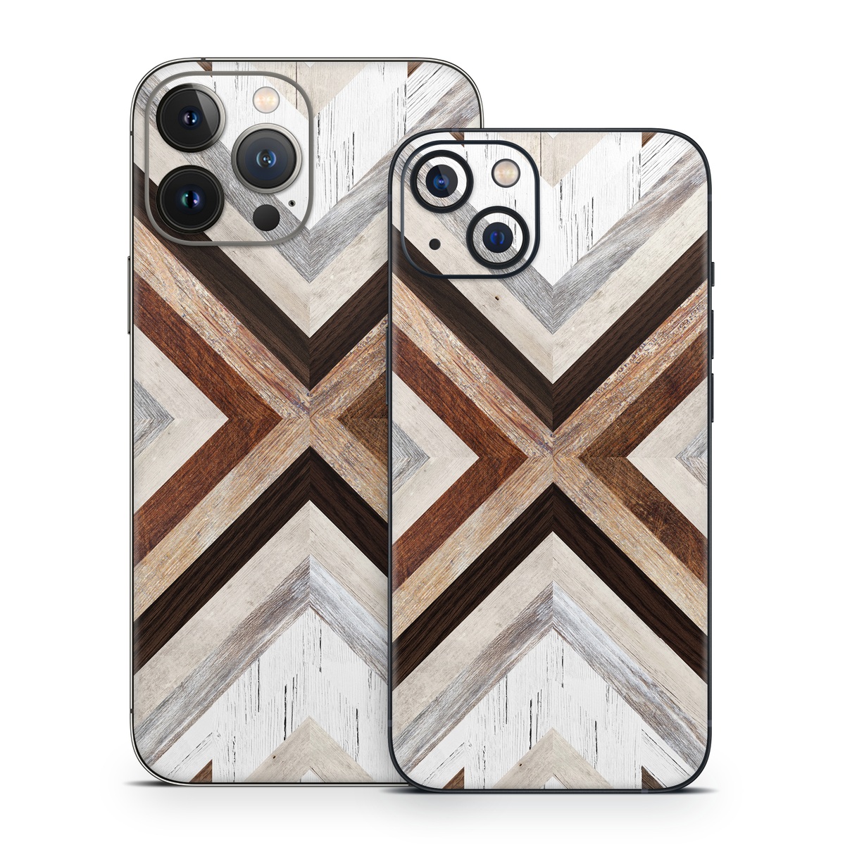 iPhone 13 Series Skin design of Architecture, Line, Pattern, Brown, Symmetry, Wood, Design, Building, Facade, Material property, with white, brown, gray colors
