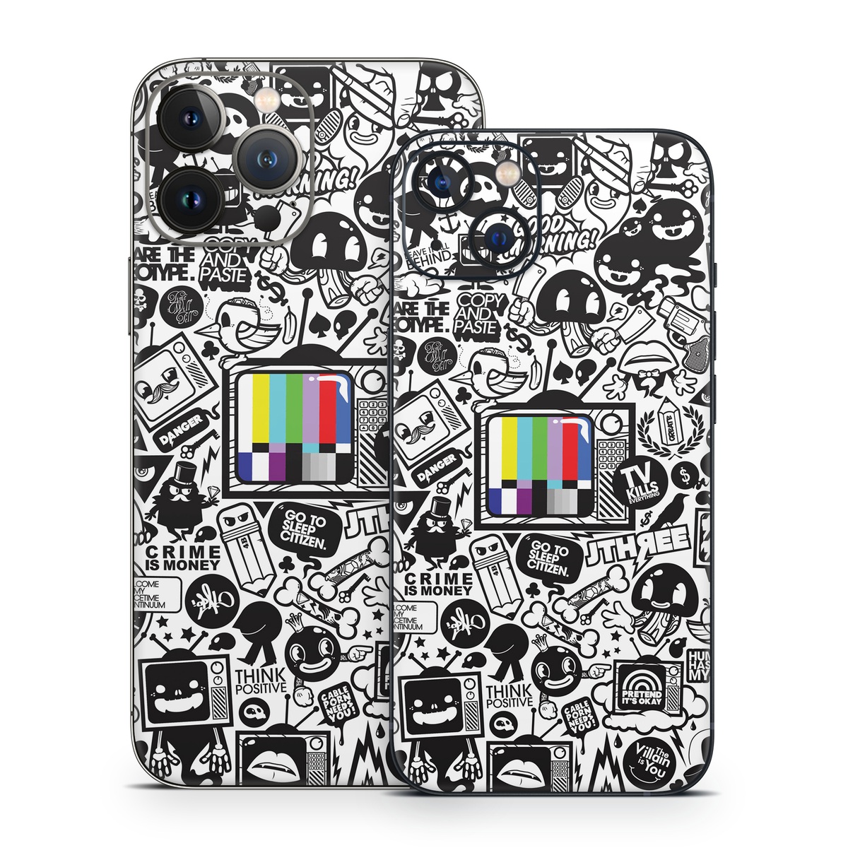 iPhone 13 Series Skin design of Pattern, Drawing, Doodle, Design, Visual arts, Font, Black-and-white, Monochrome, Illustration, Art, with gray, black, white colors
