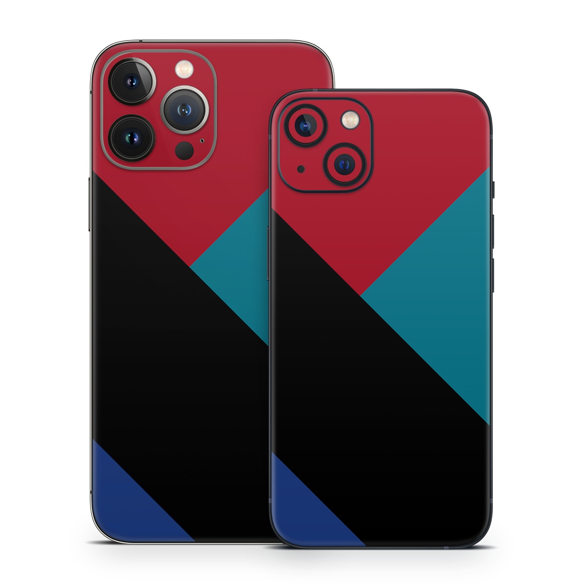 iPhone 13 Series Skin design of Blue, Green, Turquoise, Azure, Teal, Electric blue, Line, Pattern, Design, Graphic design, with black, blue, red colors