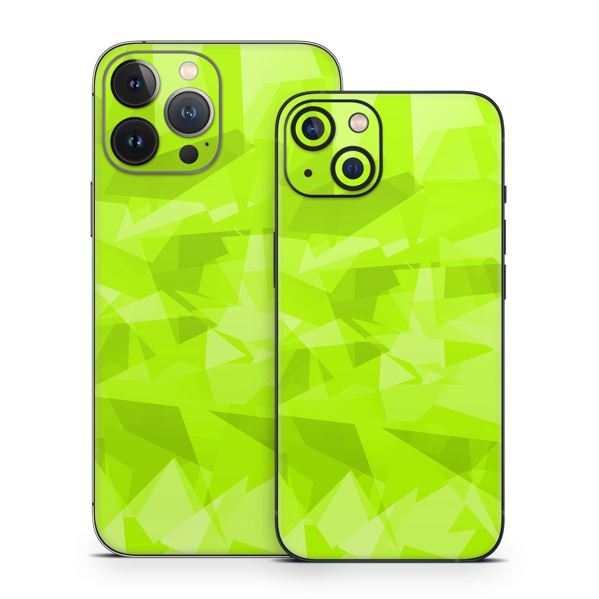 iPhone 13 Series Skin design, with green colors