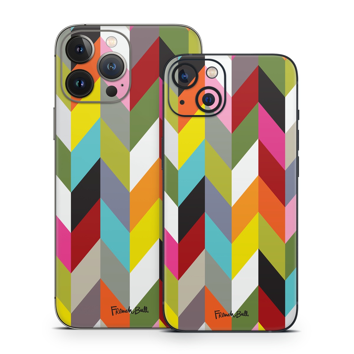 iPhone 13 Series Skin design of Pattern, Orange, Line, Design, Graphic design, Tints and shades, Triangle, with red, green, gray, black, blue, purple colors