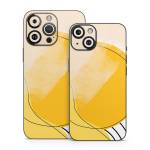 Abstract Yellow iPhone 14 Series Skin