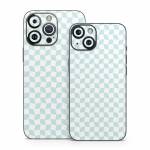 Checker Light Blue iPhone 14 Series Skin