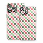 Christmas Checkers iPhone 14 Series Skin