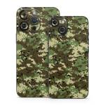 Digital Woodland Camo iPhone 14 Series Skin