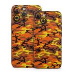 Orange Camo iPhone 14 Series Skin