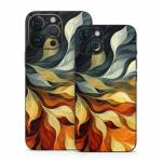 Orange and Charcoal iPhone 14 Series Skin