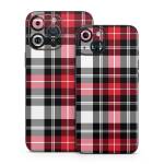 Red Plaid iPhone 14 Series Skin
