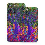 Stained Glass Tree iPhone 14 Series Skin