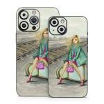 Lulu Waiting by the Train Tracks iPhone 14 Series Skin