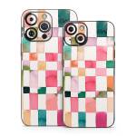 Watercolor Squares iPhone 14 Series Skin