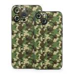 Woodland Camo iPhone 14 Series Skin