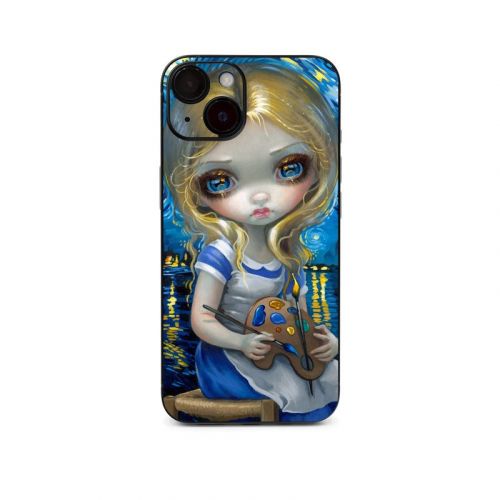 Alice in a Van Gogh iPhone 14 Series Skin
